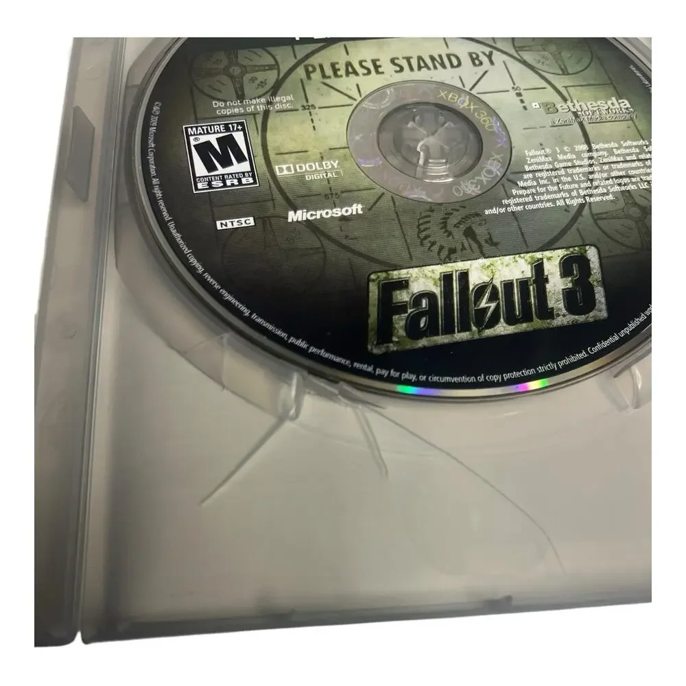Fallout 3 Platinum Hits Video‎ Game Microsoft Xbox 360 Complete CIB *Read